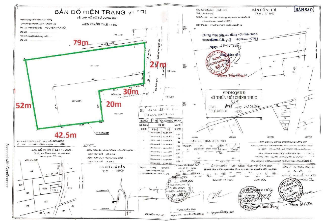  BÁN XƯỞNG KHỦNG 3.000M2 MẶT TIỀN TÔ NGỌC VÂN, THẠNH XUÂN, Q12 