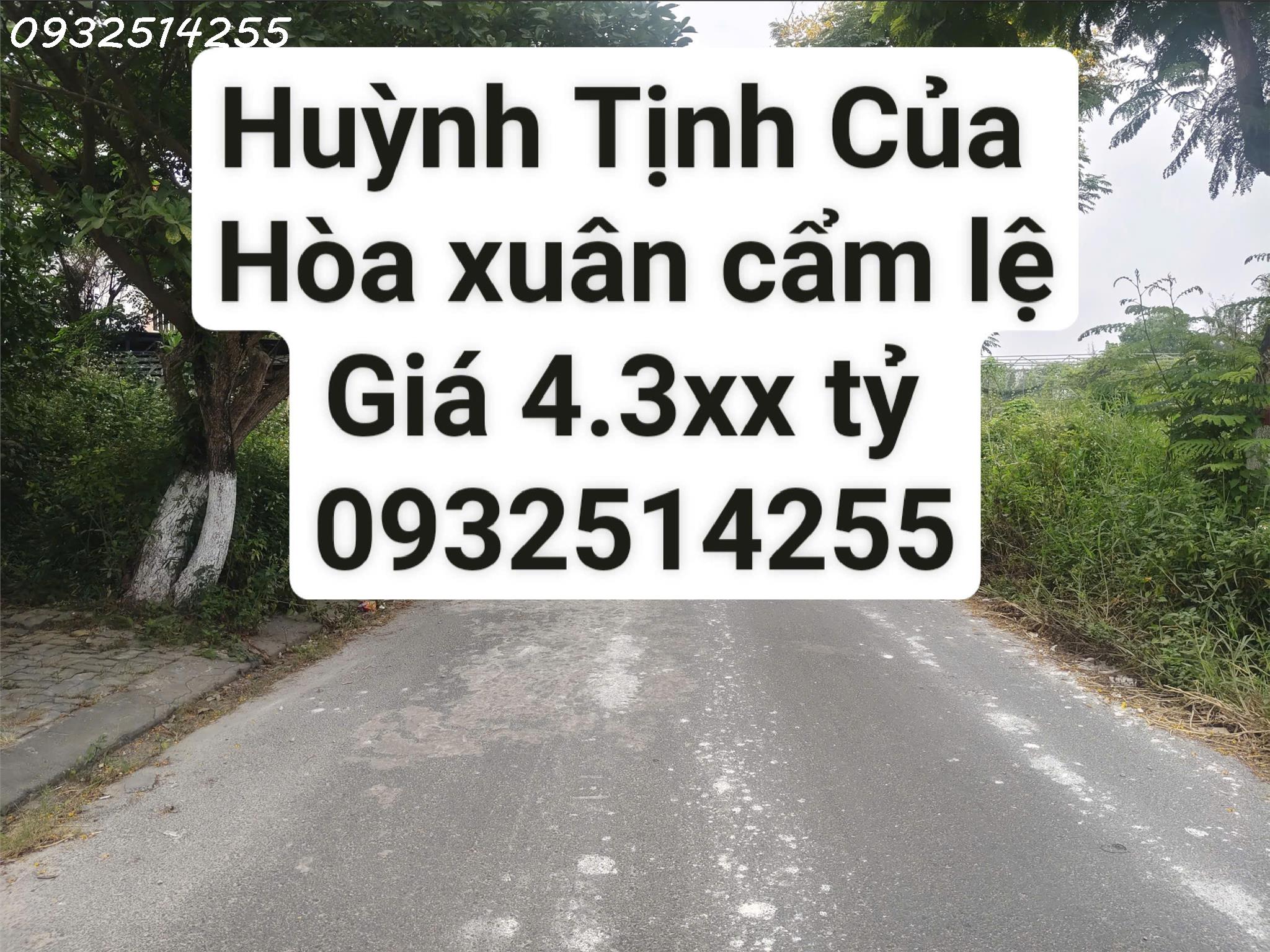  Bán Lô Đất Huỳnh Tịnh Của - Hoà Xuân - Cẩm Lệ - Đà Nẵng - Đối Diện Chung Cư Thương Mai - Giá Đầu Tư. 