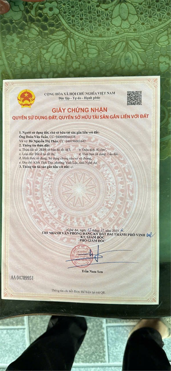  ĐẤT ĐẸP – GIÁ TỐT – CHÍNH CHỦ CẦN BÁN Tại Lê Viết Thuật, Nghi Thái, TP. Vinh, Nghệ An 