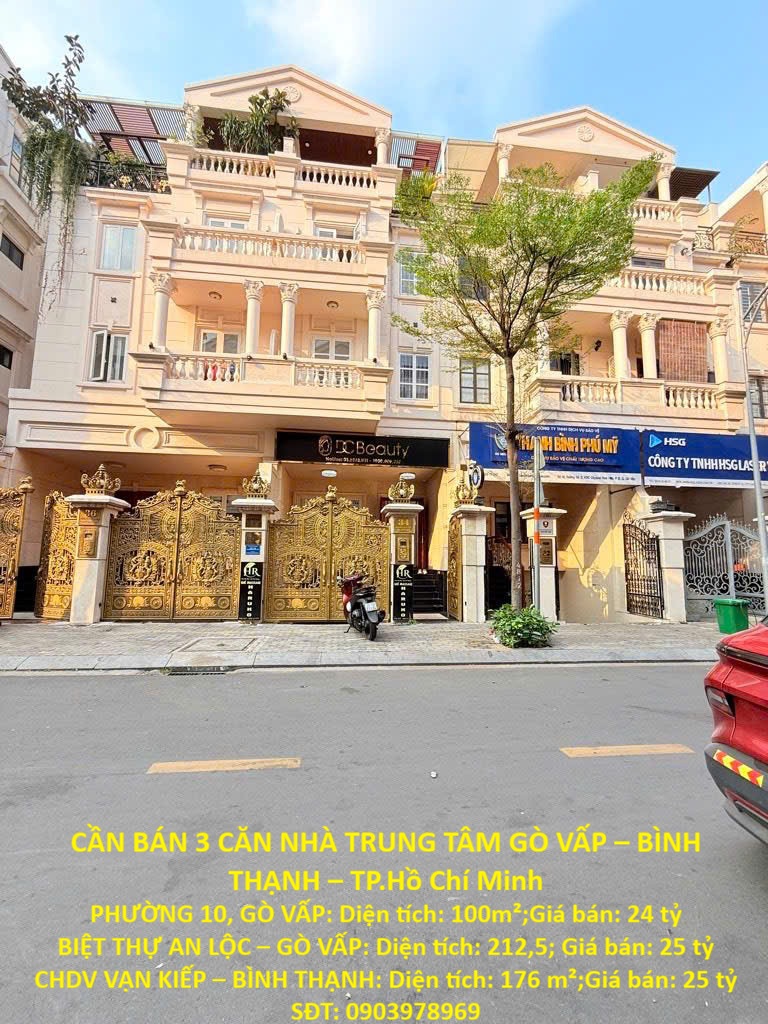  NHÀ ĐẸP – GIÁ ĐẦU TƯ – CẦN BÁN 3 CĂN NHÀ TRUNG TÂM GÒ VẤP – BÌNH THẠNH – TP.Hồ Chí Minh 