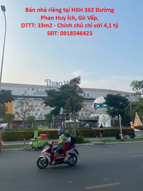  Bán nhà riêng tại HXH 362 Đường Phan Huy Ích, Gò Vấp, DTTT: 33m2 - Chính chủ chỉ với 4,1 tỷ 