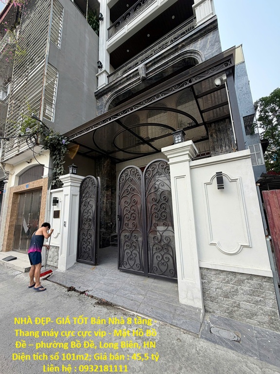 NHÀ ĐẸP- GIÁ TỐT Bán Nhà 8 tầng - Thang máy cực cực vip - Mặt Hồ Bồ Đề – phường Bồ Đề, Long Biên, HN 