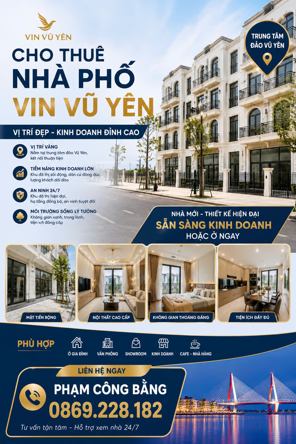  CHO THUÊ NHANH NHÀ Vinhomes Royal Island , Vũ Yên, Thủy Nguyên, Hải Phòng 