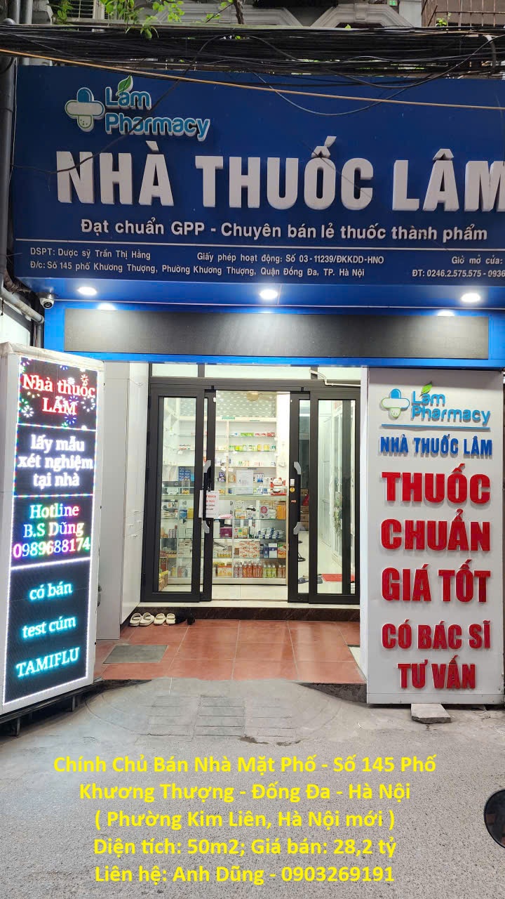  Chính Chủ Bán Nhà Mặt Phố - Số 145 Phố Khương Thượng - Đống Đa - Hà Nội 