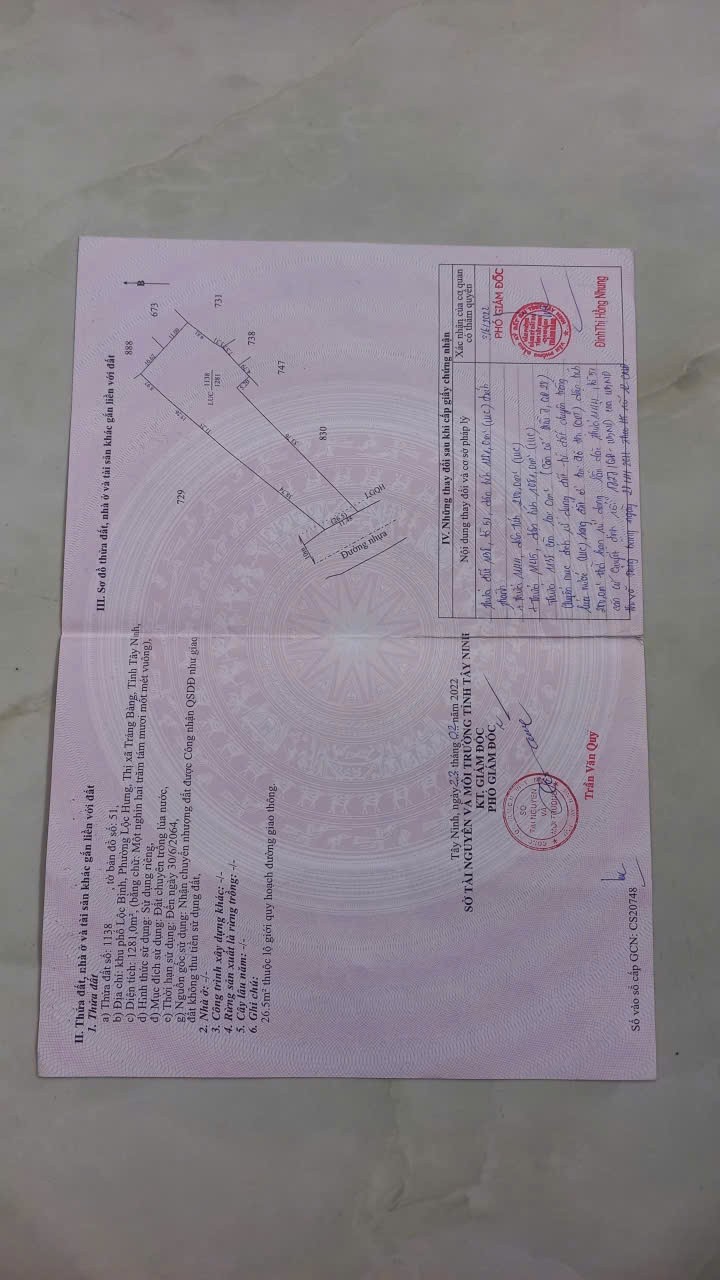  NHÀ  ĐẸP – GIÁ TỐT  – CHÍNH CHỦ CẦN BÁN GẤP NHÀ Tại Xã Lộc Hưng, Huyện Trảng Bàng, Tây Ninh 