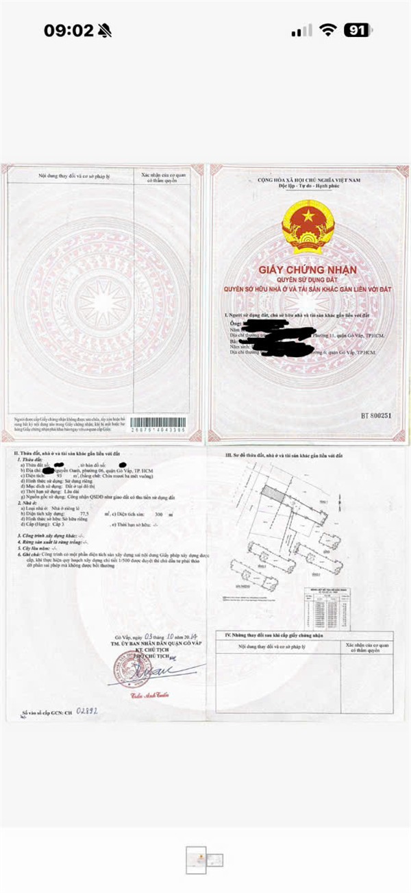  NHÀ MẶT TIỀN ĐẸP –CHÍNH CHỦ CẦN BÁN Tại 534–536A Đường Nguyễn Oanh, P. 6, Q. Gò Vấp, TP. HCM 