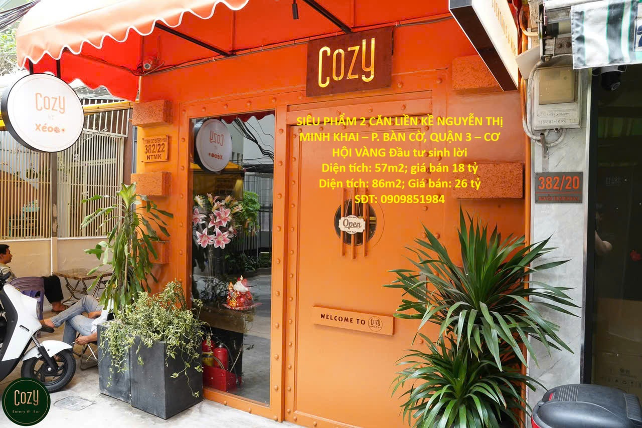  SIÊU PHẨM 2 CĂN LIỀN KỀ NGUYỄN THị MINH KHAI – P. BÀN CỜ, QUẬN 3 – CƠ HỘI VÀNG Đầu tư sinh lời 