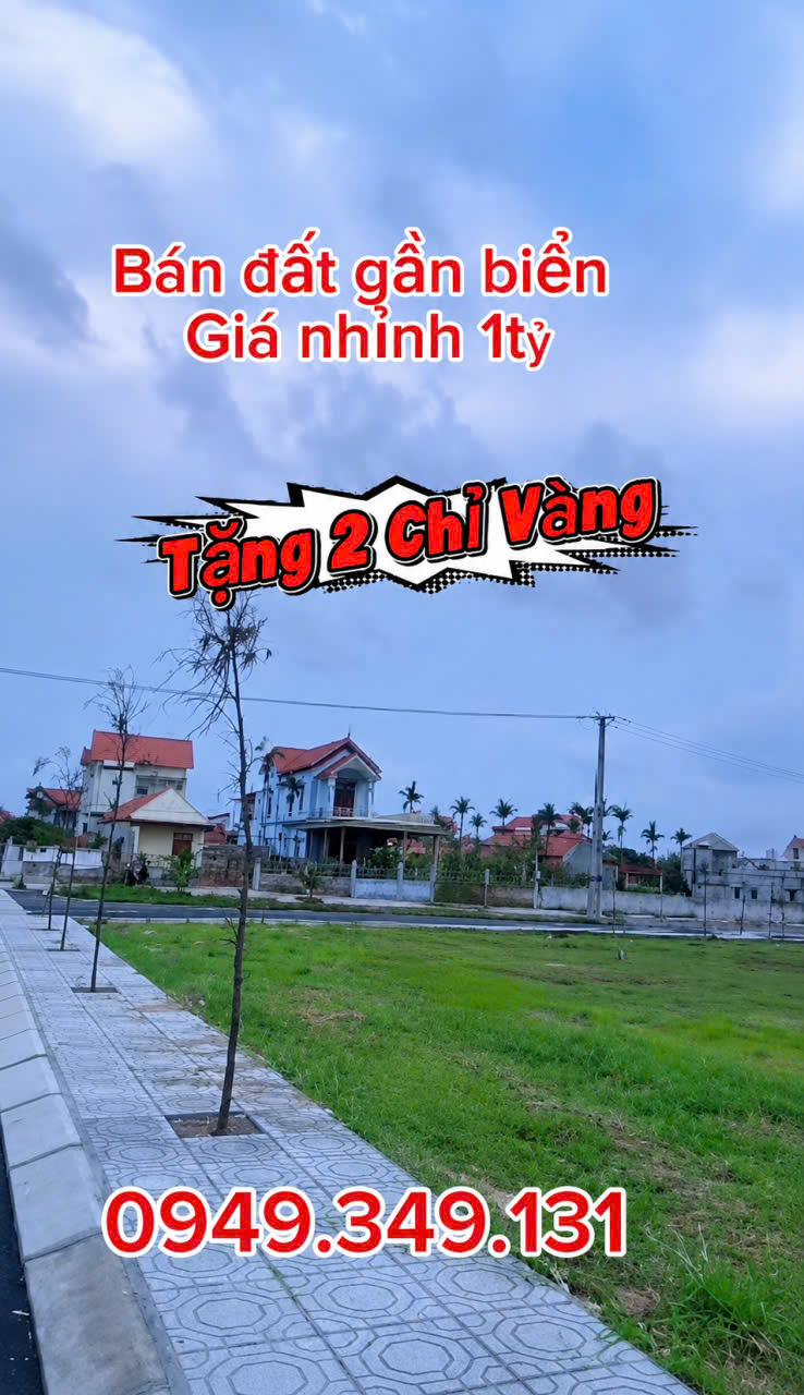 Sở Hữu Ngay ĐẤT NỀN VEN BIỂN - THỔ CƯ 100% - Xã Hải Xuân, Huyện Hải Hậu, Nam Định 