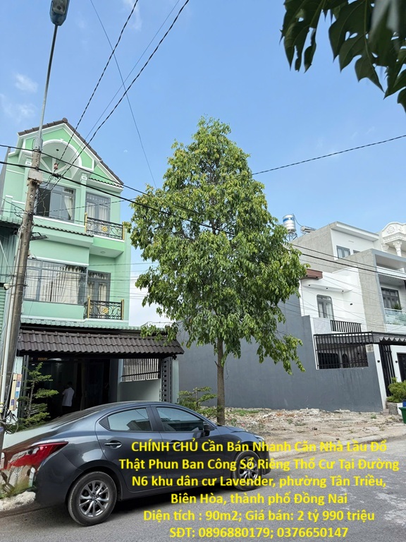  CHÍNH CHỦ Cần Bán Nhanh Căn Nhà Lầu Đổ Thật Phun Ban Công Sổ Riêng Thổ Cư Tại Biên Hòa, TP Đồng Nai 