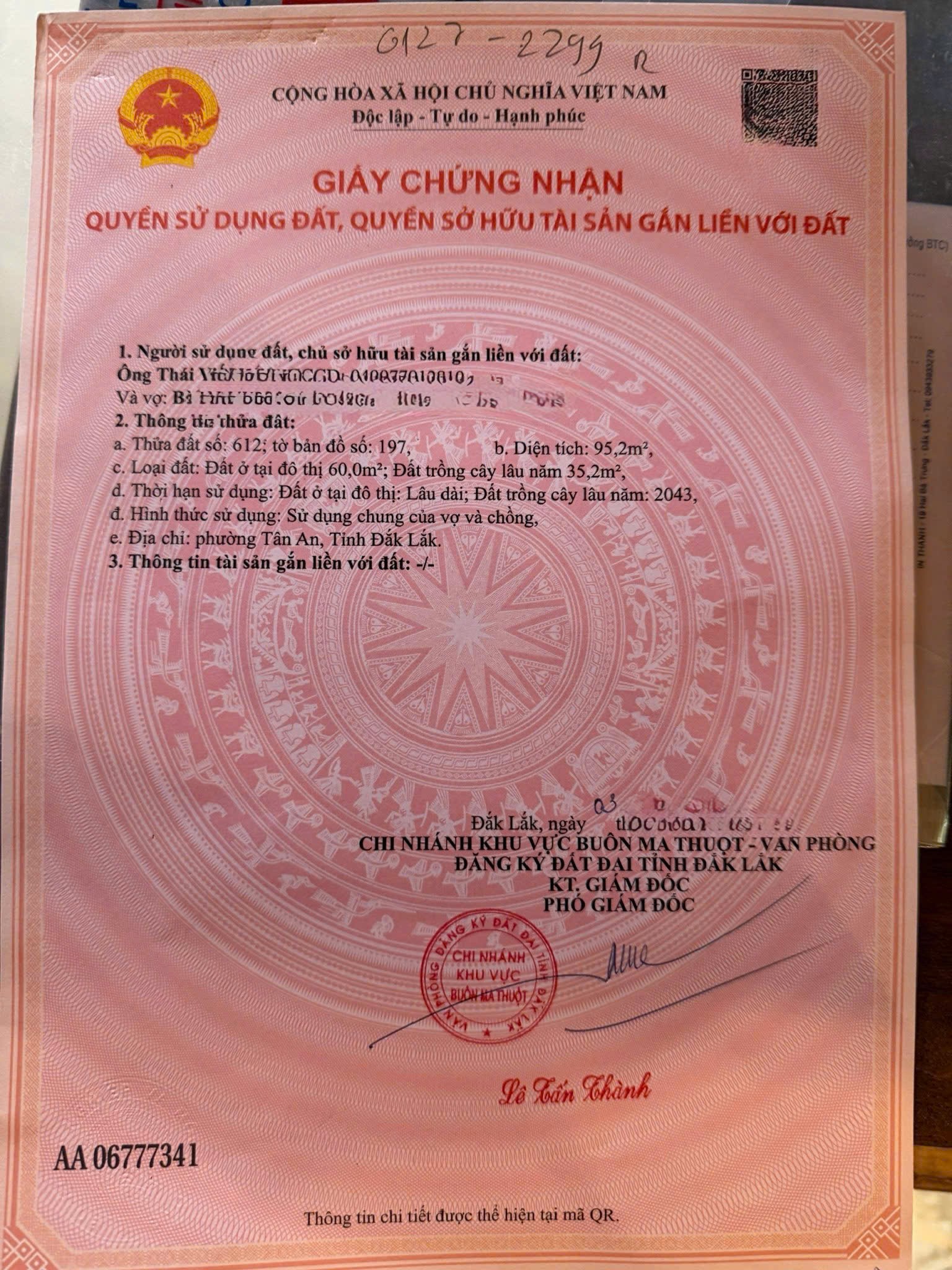  HOT HOT – CHÍNH CHỦ CẦN BÁN 3 LÔ ĐẤT LIỀN KỀ Tại Đường Phạm Ngũ Thứ, P.Tân An, TP.Buôn Ma Thuột, Đắk Lắk 