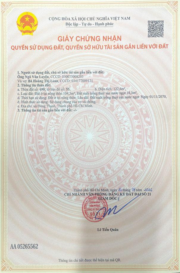  BÁN ĐẤT MẶT TIỀN ĐƯỜNG NHỰA 12M TẶNG MÓNG 4 TẤM CÓ SẴN 5x20m 