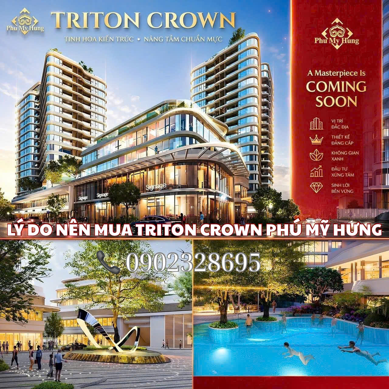  LÝ DO NÊN MUA CĂN HỘ TRITON CROWN PHÚ MỸ HƯNG 
