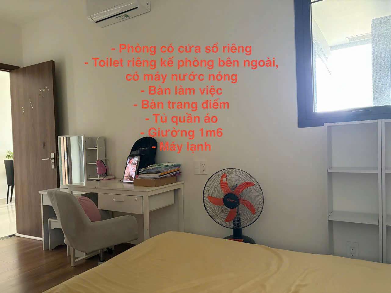  SHARE PHÒNG RIÊNG 2PN – 2WC, FULL NỘI THẤT, VIEW SÔNG ĐÀO TRÍ, QUẬN 7 – 5 TRIỆU 